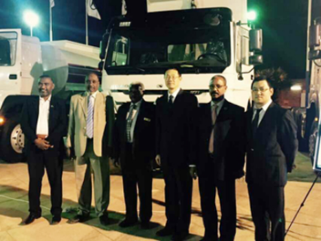 Sinotruk Model Trucks Showed in Khartoum Exhibition