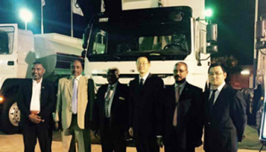 Sinotruk Model Trucks Showed in Khartoum Exhibition